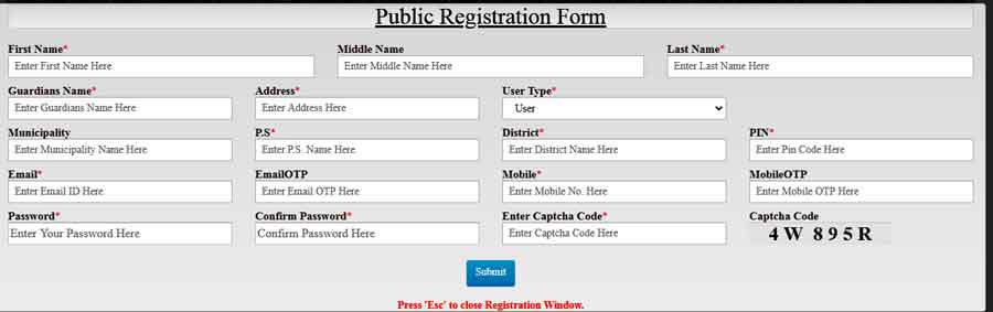 banglarbhumi-registration-form